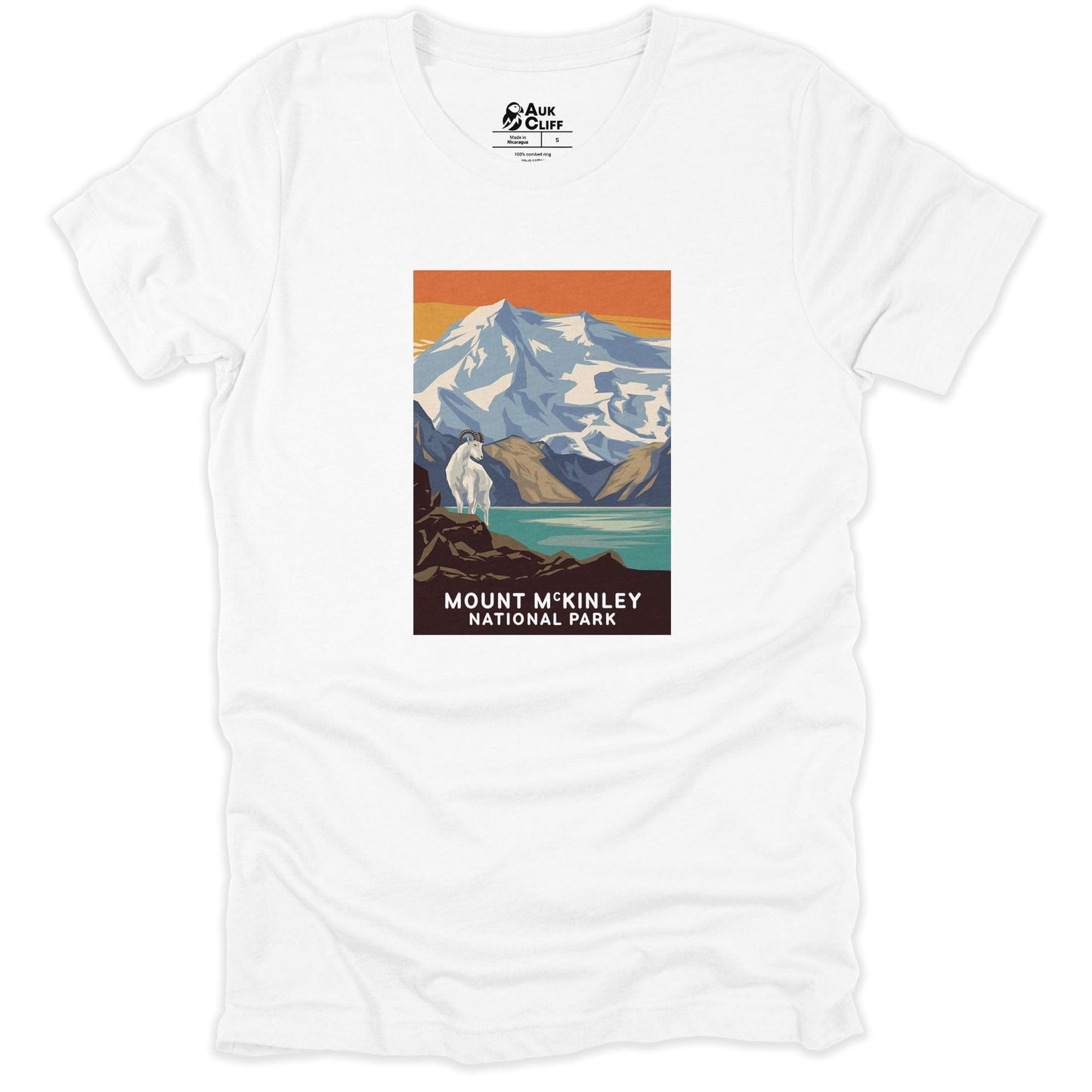 AukCliff USA National Park T-shirt White / S Mount McKinley National Park T-shirt