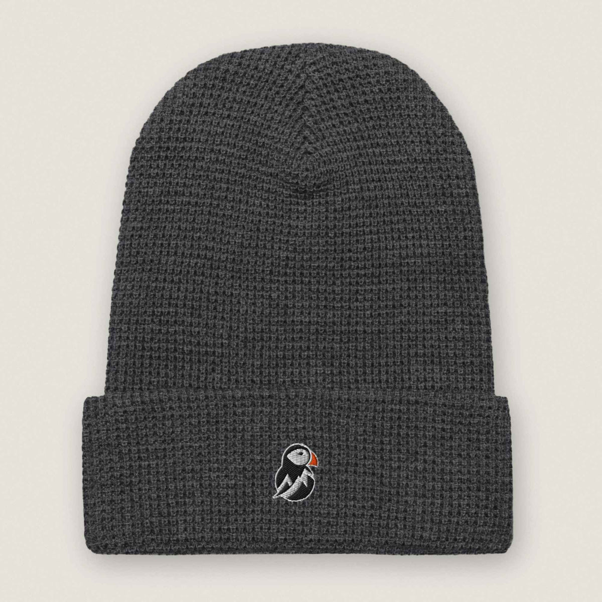 AukCliff Waffle Beanie Heather Charcoal Waffle Beanie