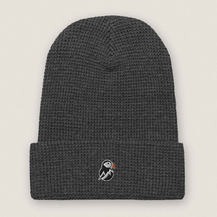AukCliff Waffle Beanie Heather Charcoal Waffle Beanie