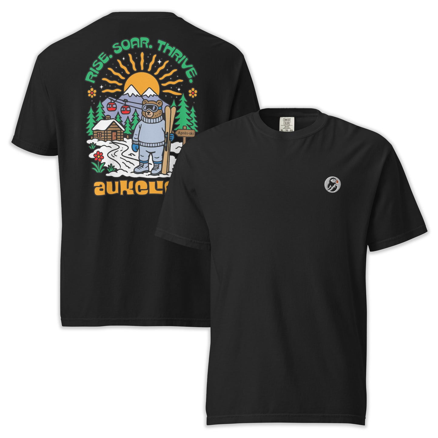 Retro Après Ski Bear Comfort Colors Tee