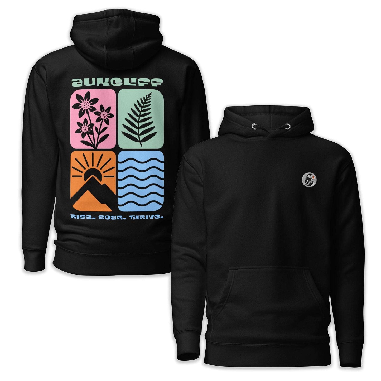 Retro Nature Squares Hoodie