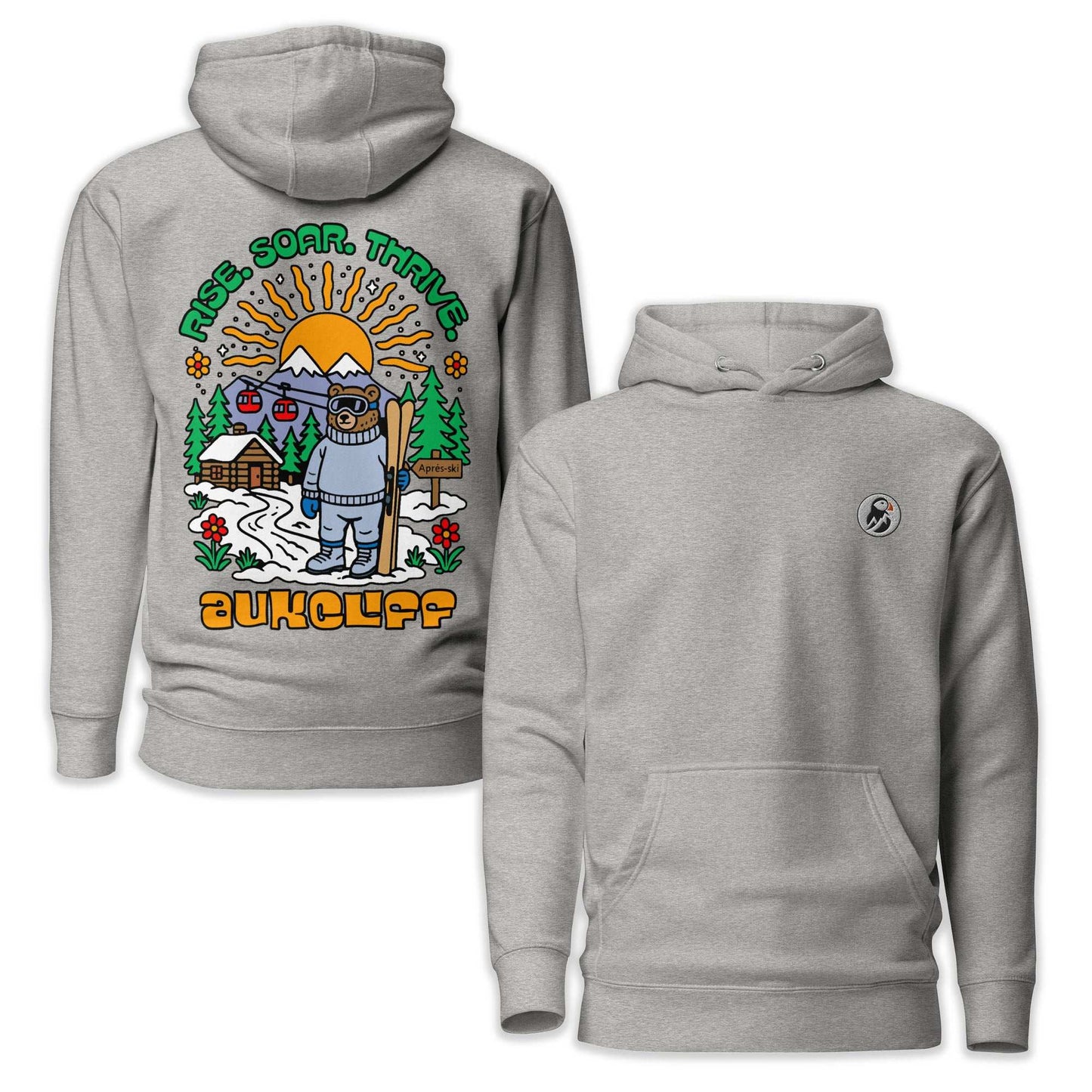 Retro Après Ski Bear Hoodie
