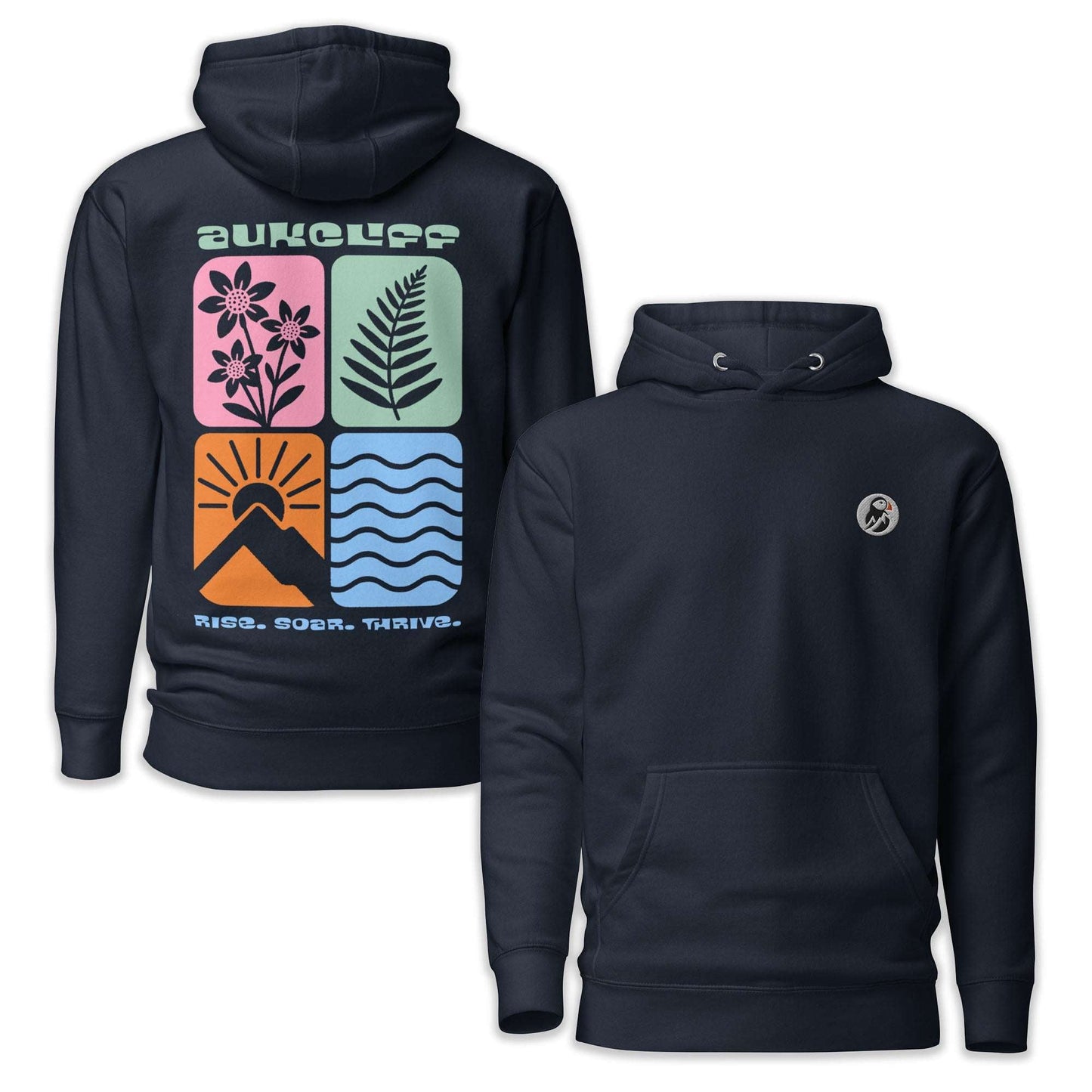 Retro Nature Squares Hoodie