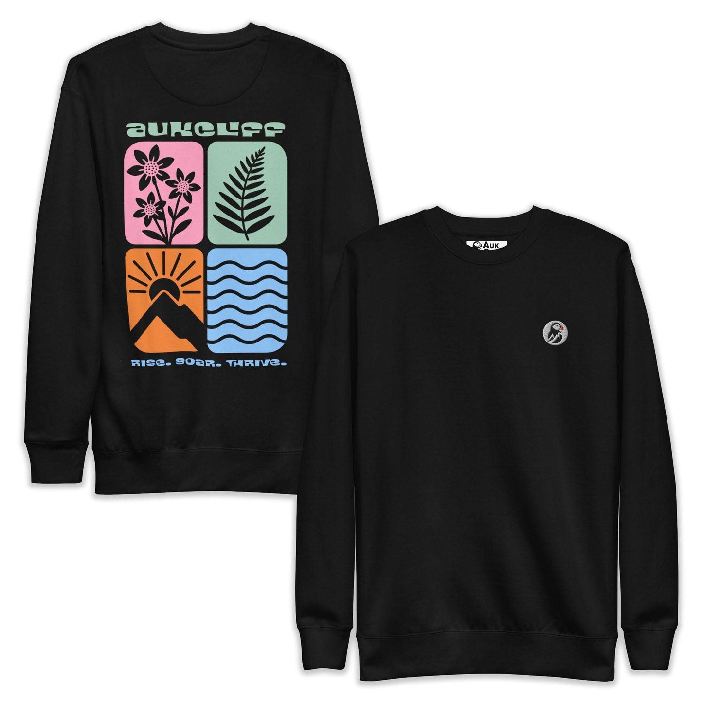 Retro Nature Squares Sweatshirt