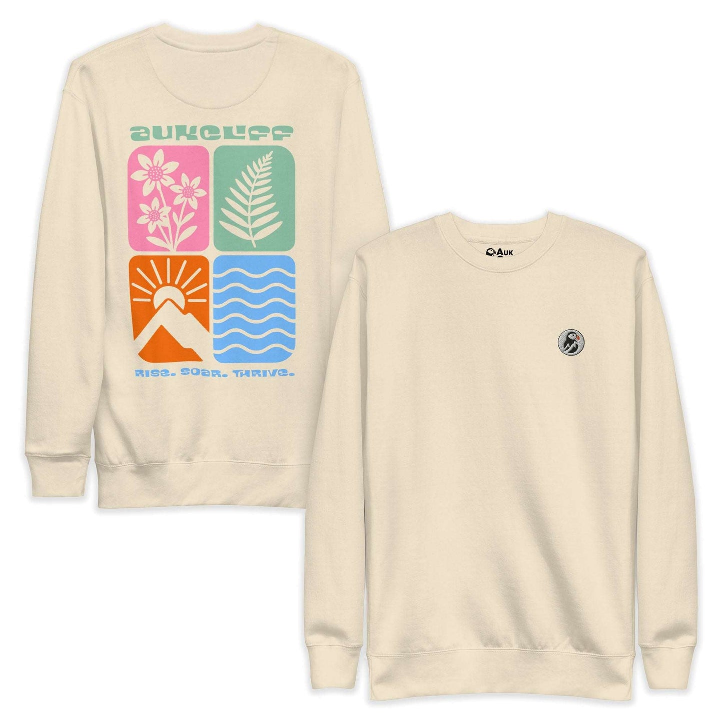 Retro Nature Squares Sweatshirt