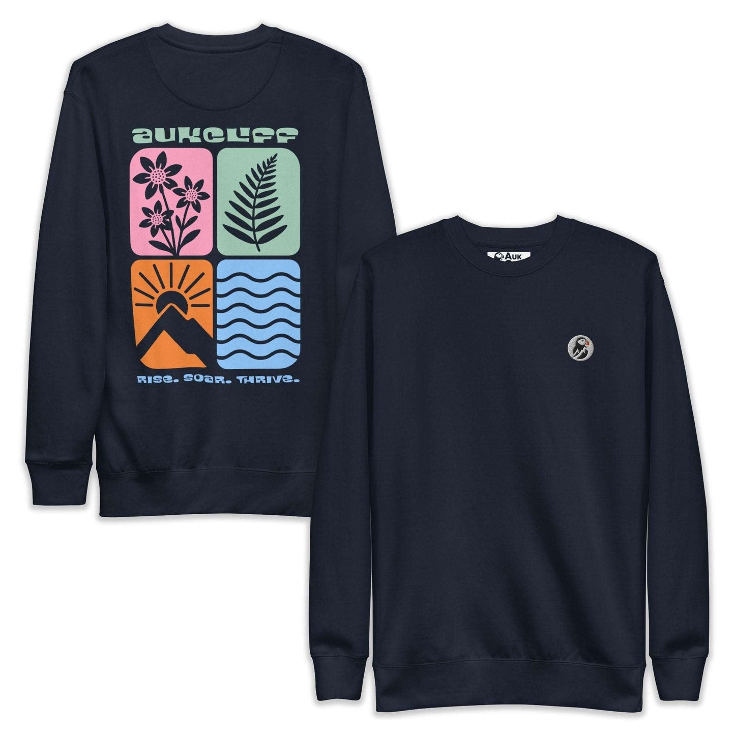 Retro Nature Squares Sweatshirt