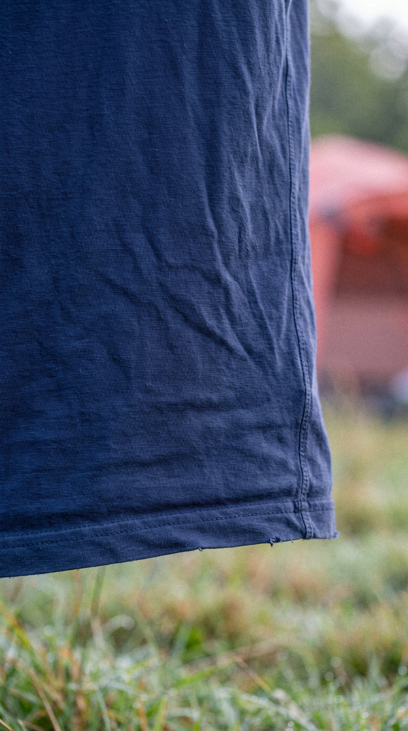 AukCliff t-shirts worn at a morning camp pitch, photo 2