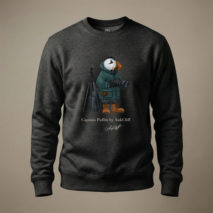 Captain Puffin Collection: Hand-Drawn Character Apparel for Outdoor People
