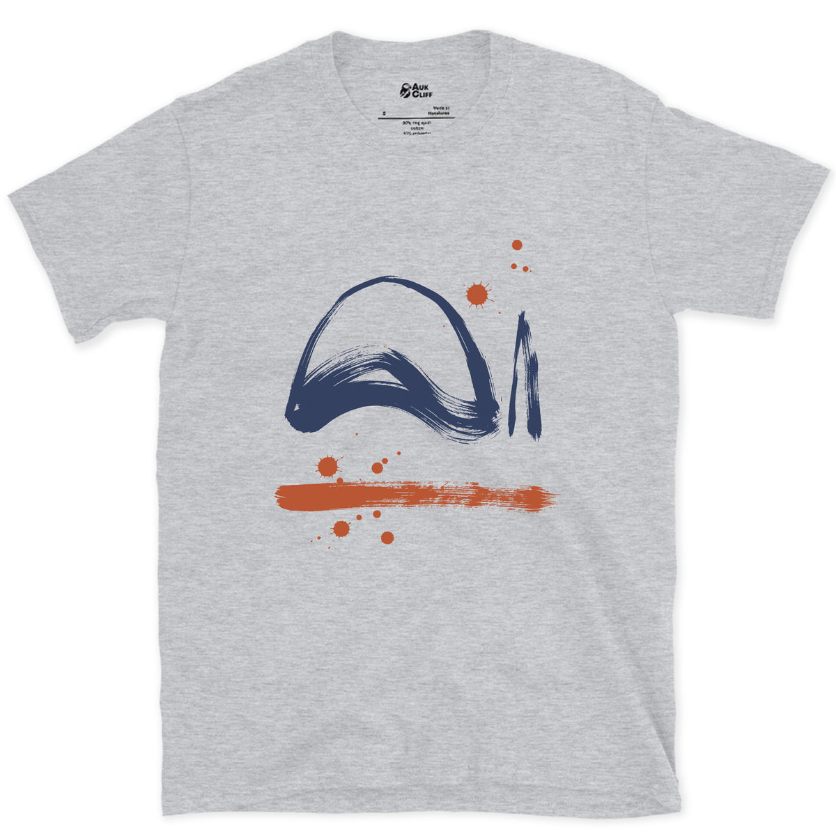 A Dome and a Needle, Mont Blanc design on a Sport Grey Gildan Softstyle t-shirt