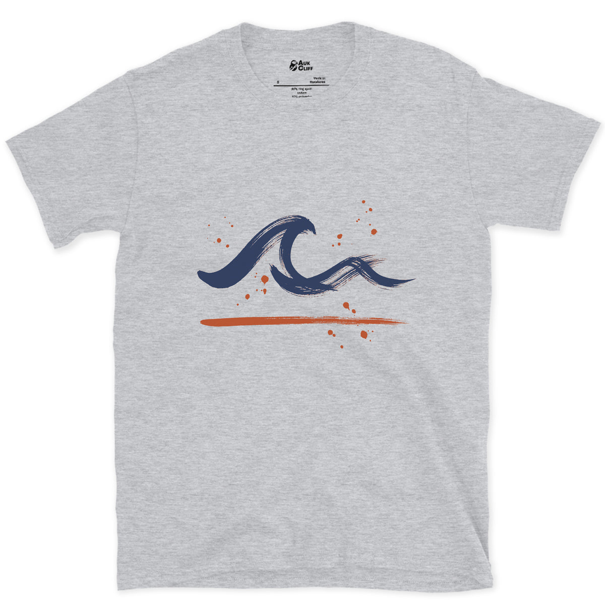A Swell That Never Broke design on a Sport Grey Gildan Softstyle t-shirt