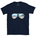 Afternoon Surf in the Lenses, Aviators T-shirt