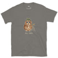 Owl Bird Spotter design on a Charcoal Gildan Softstyle t-shirt