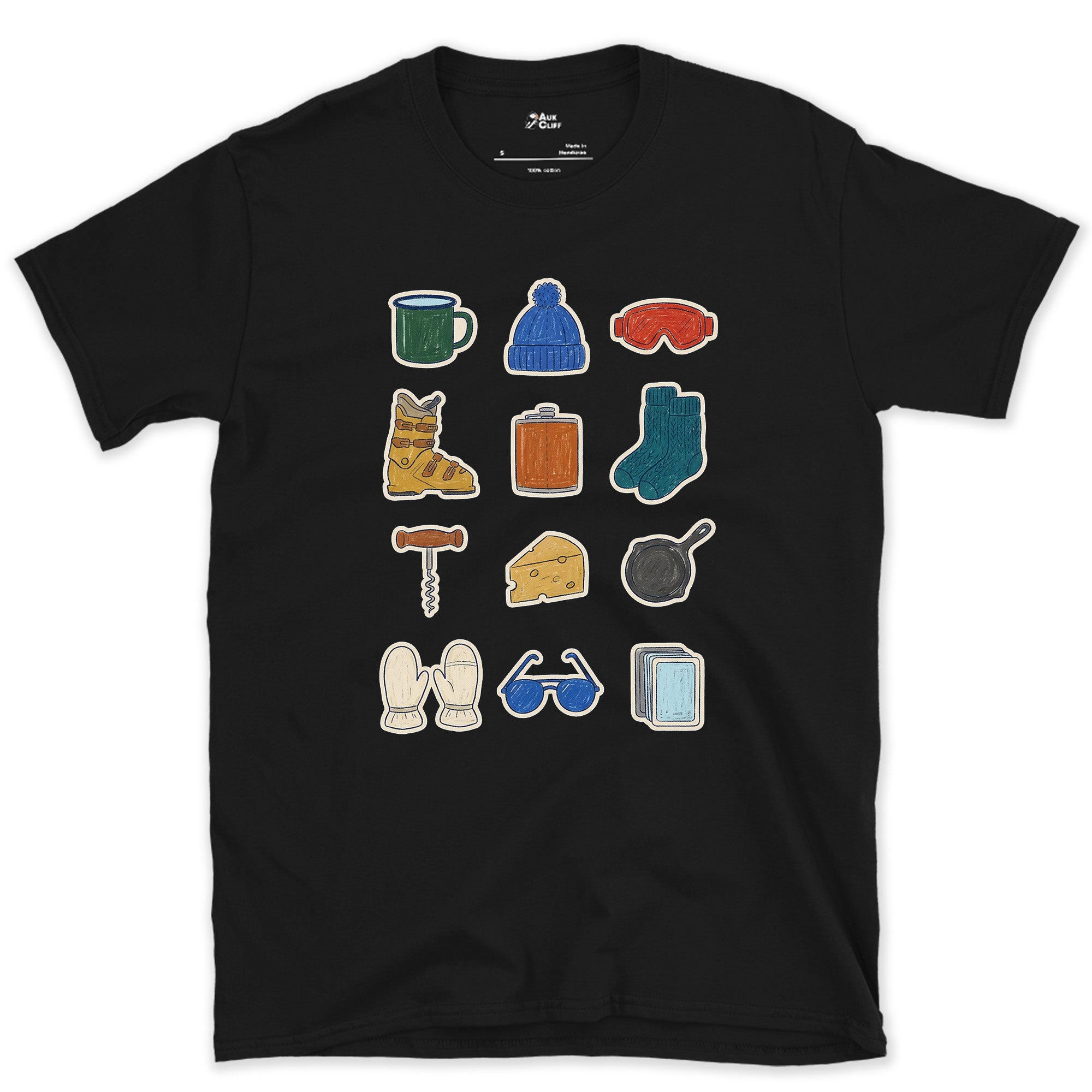The List Nobody Writes Down, Apres Kit design on a Black Gildan Softstyle t-shirt