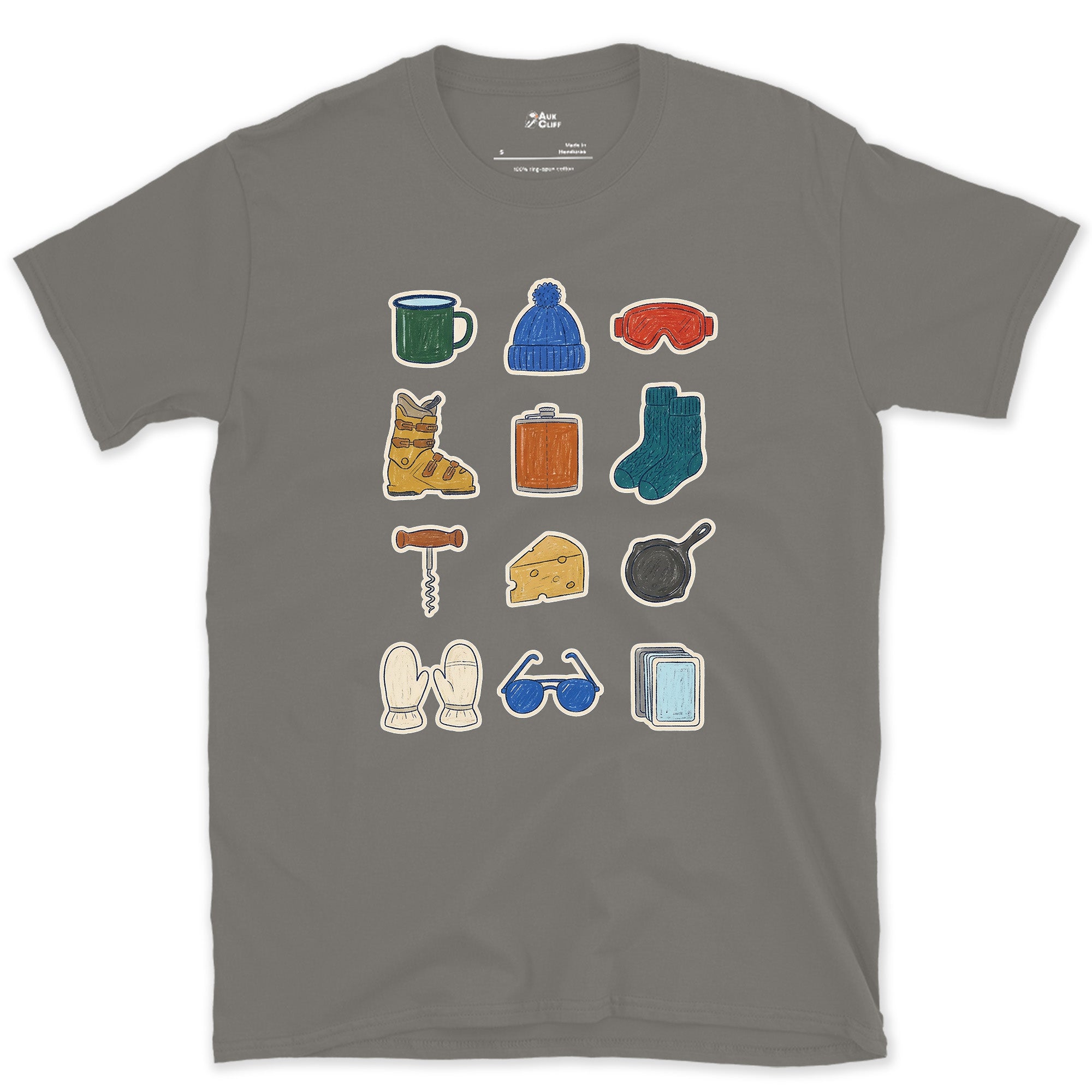 The List Nobody Writes Down, Apres Kit design on a Charcoal Gildan Softstyle t-shirt