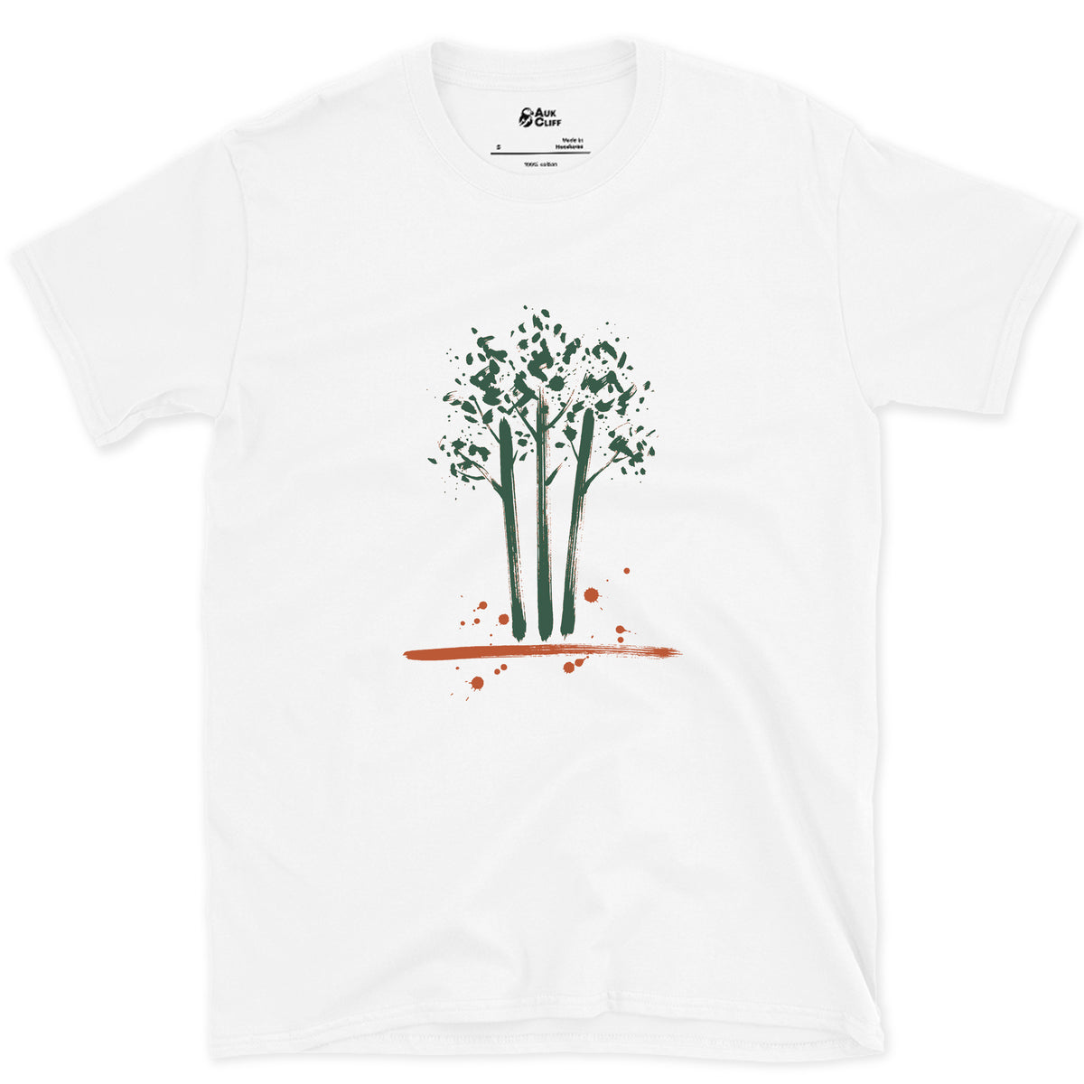 Aspen, All Standing Straight design on a White Gildan Softstyle t-shirt