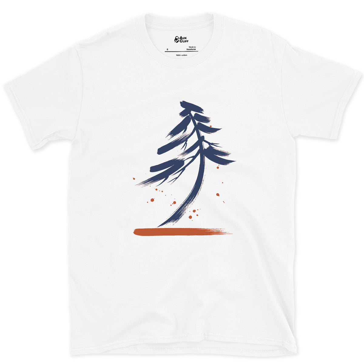 Bent by the Wind design on a White Gildan Softstyle t-shirt