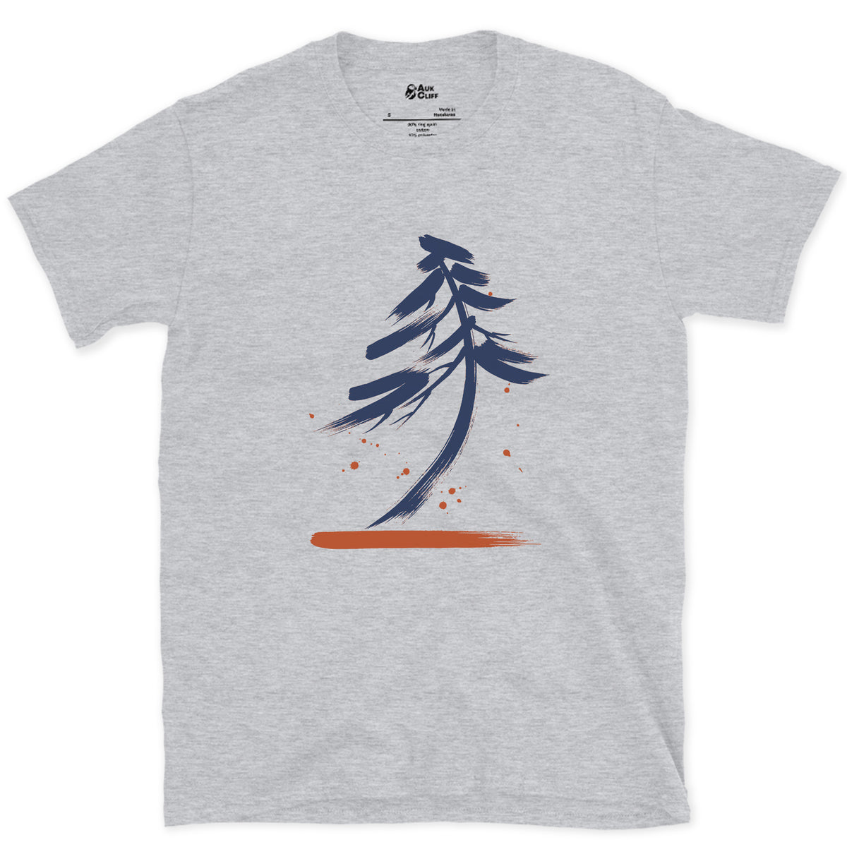 Bent by the Wind design on a Sport Grey Gildan Softstyle t-shirt