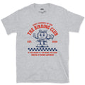 A Rubber Hose Mascot Watches the Birds design on a Sport Grey Gildan Softstyle t-shirt