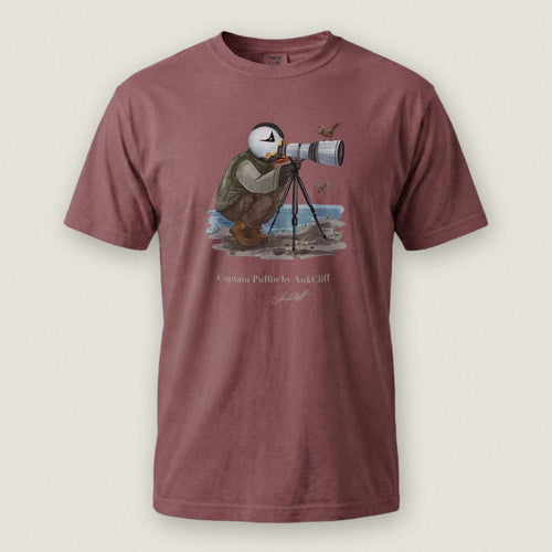 Captain Puffin Bird Photographer T-shirt