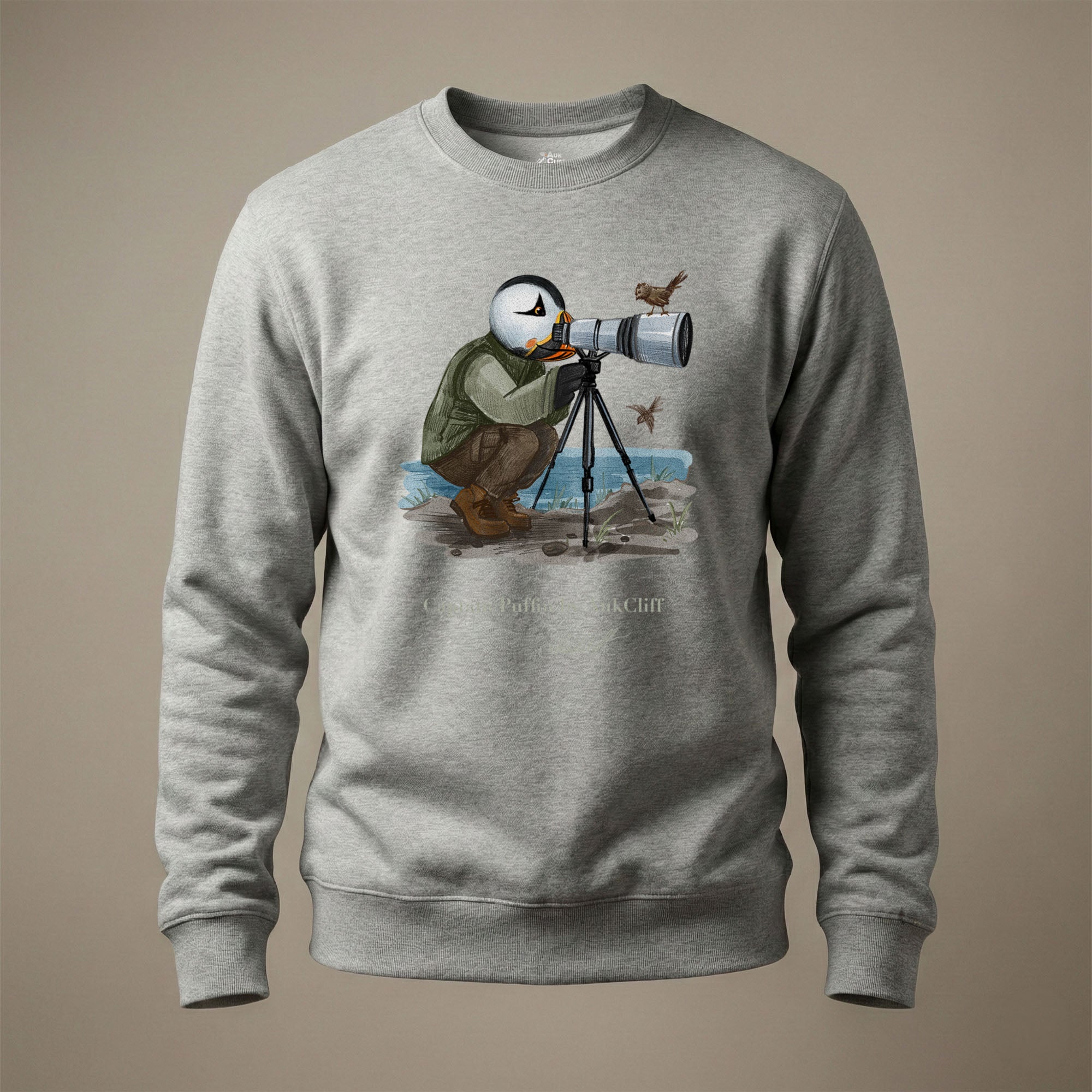 Captain Puffin Bird Photographer Sweatshirt