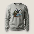 Captain Puffin Bird Photographer Sweatshirt