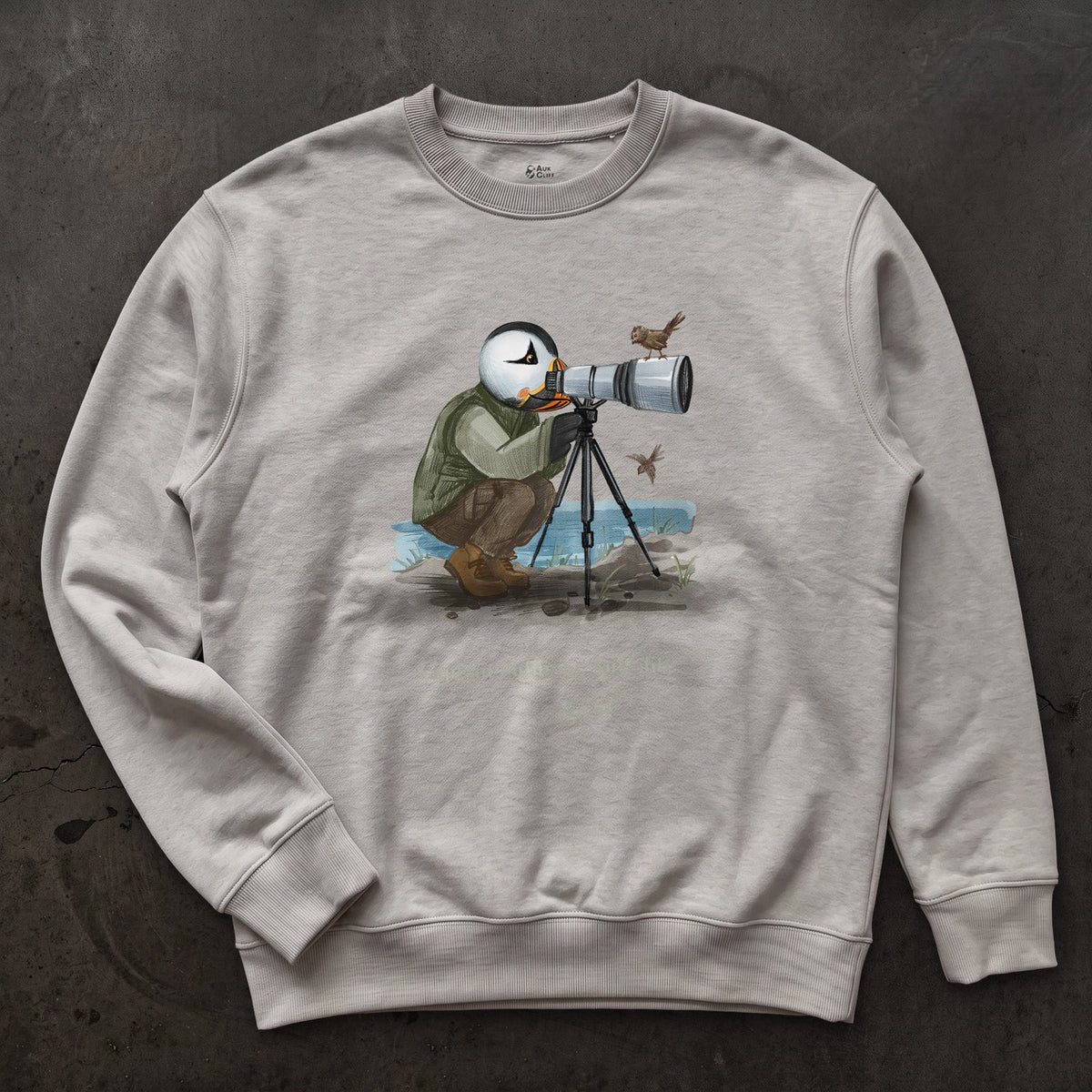 Captain Puffin Bird Photographer Sweatshirt