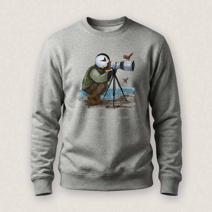 Captain Puffin Bird Photographer Sweatshirt