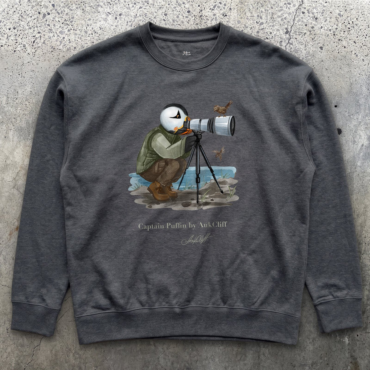 Captain Puffin Bird Photographer Sweatshirt