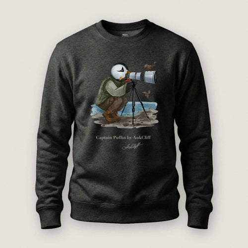 Captain Puffin Bird Photographer Sweatshirt