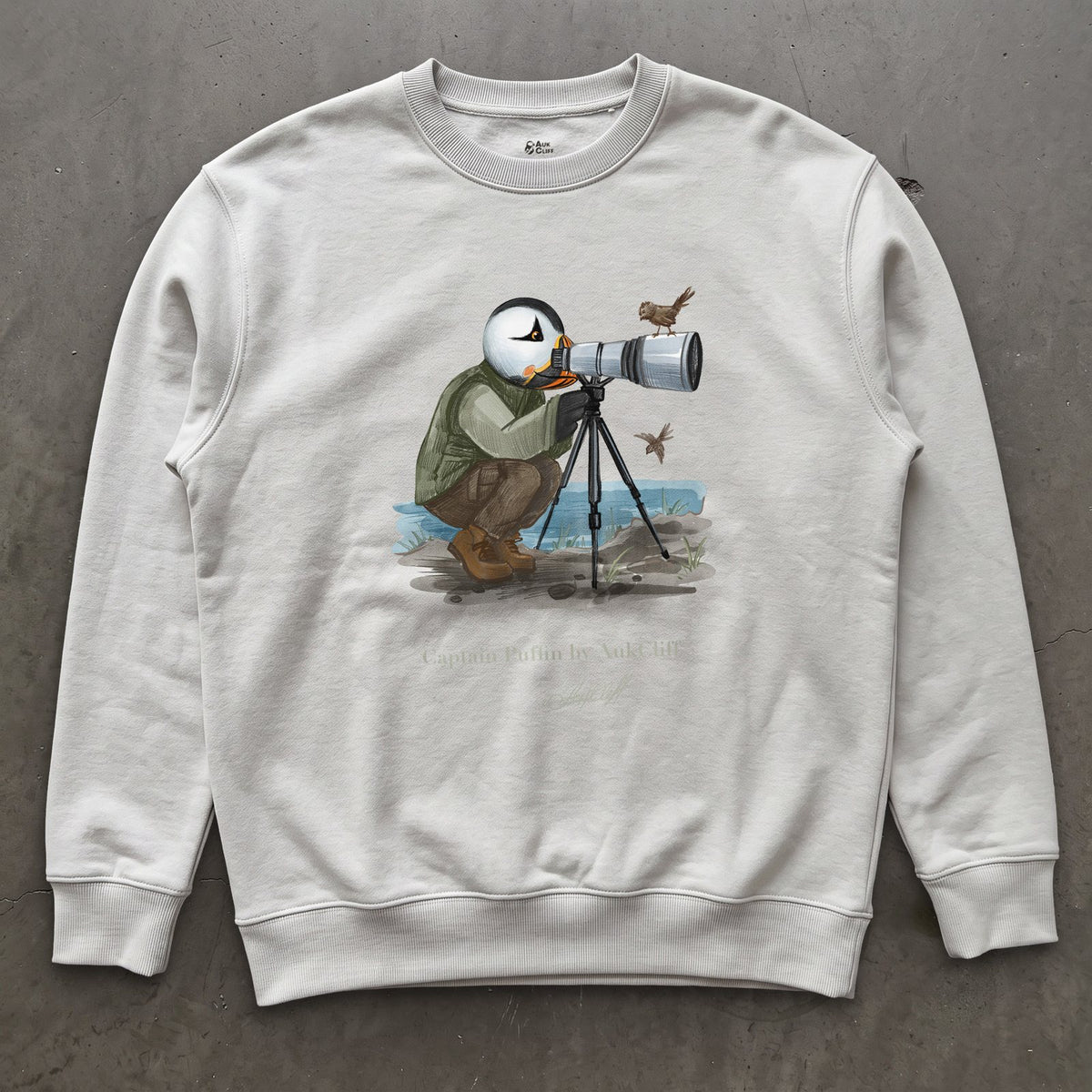 Captain Puffin Bird Photographer Sweatshirt