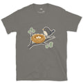 Watching Over the Nest and the World Beyond design on a Charcoal Gildan Softstyle t-shirt