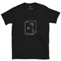 The Box Camera Needed No Settings at All design on a Black Gildan Softstyle t-shirt