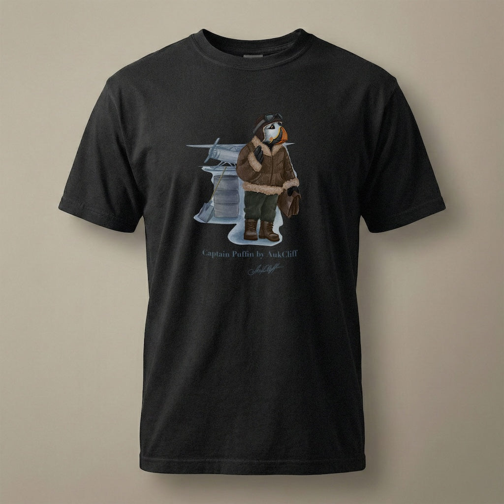 Captain Puffin Arctic Bush Pilot T-shirt
