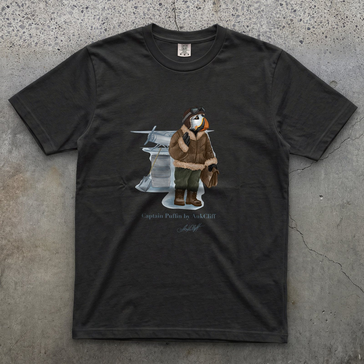 Captain Puffin Arctic Bush Pilot T-shirt