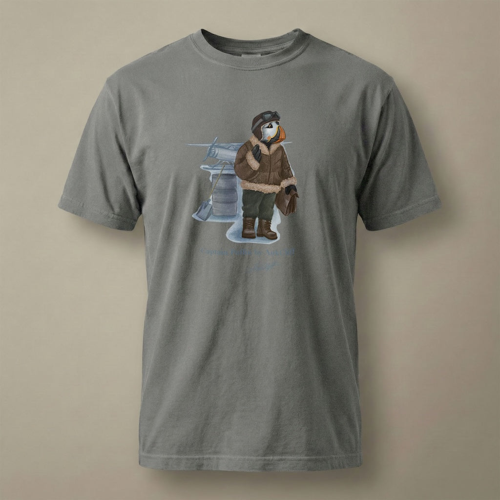Captain Puffin Arctic Bush Pilot T-shirt