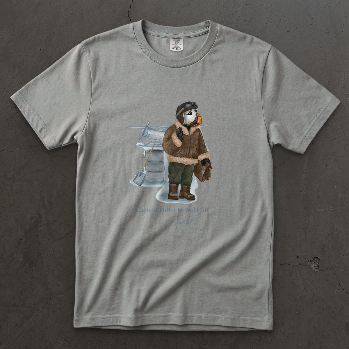 Captain Puffin Arctic Bush Pilot T-shirt