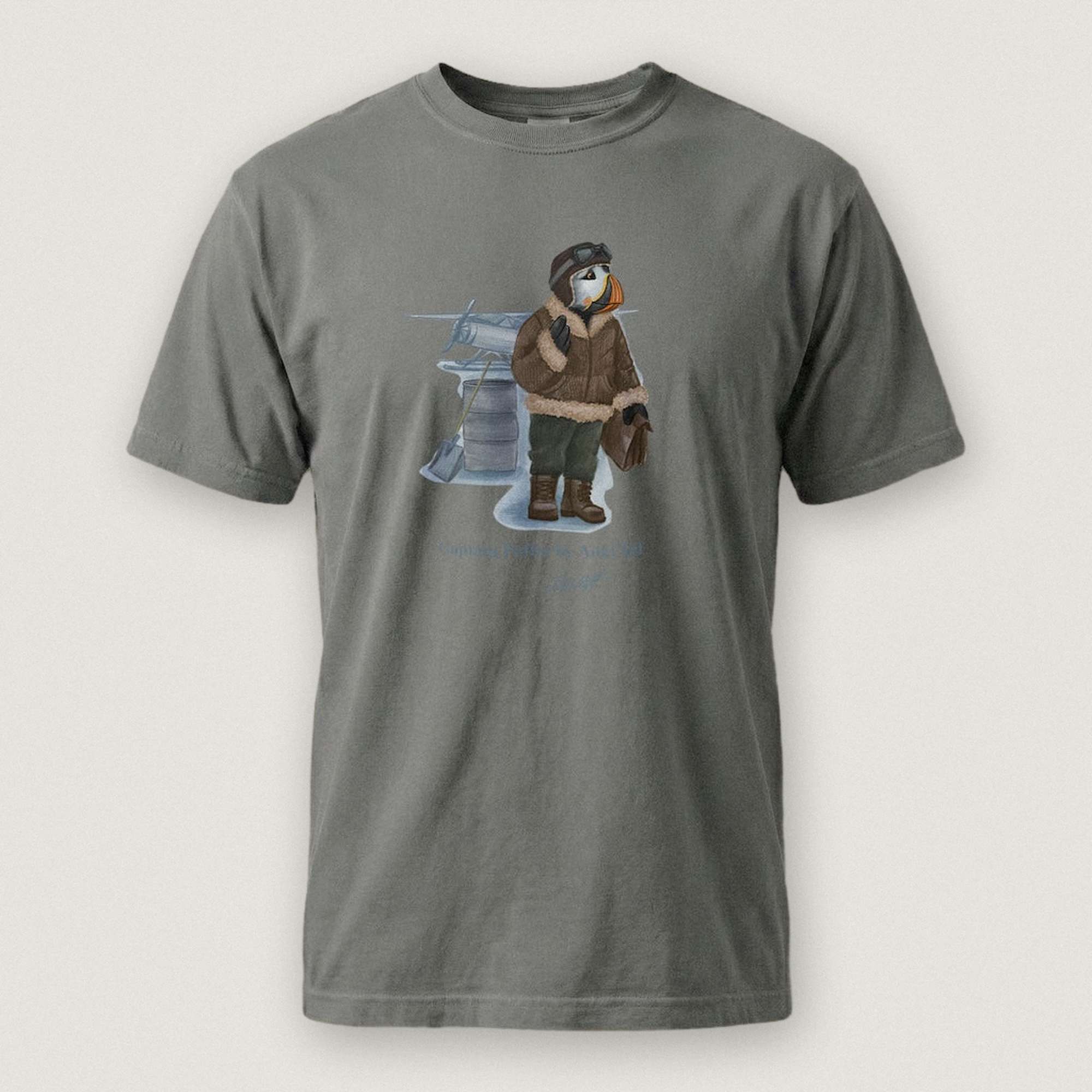 Captain Puffin Arctic Bush Pilot T-shirt