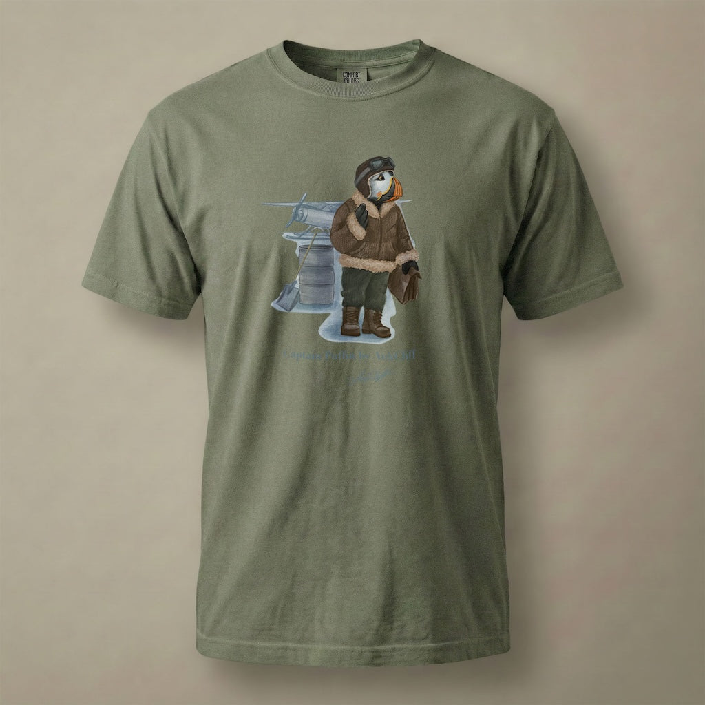 Captain Puffin Arctic Bush Pilot T-shirt