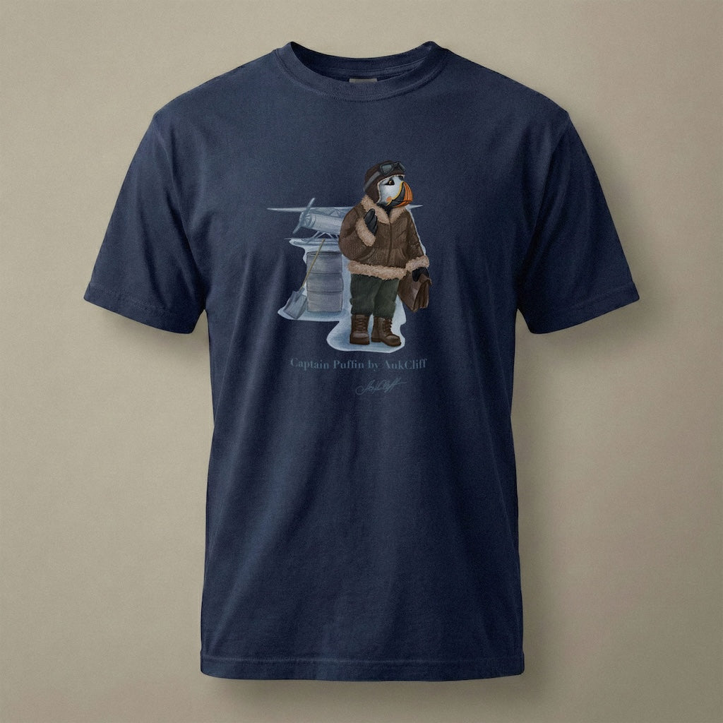 Captain Puffin Arctic Bush Pilot T-shirt