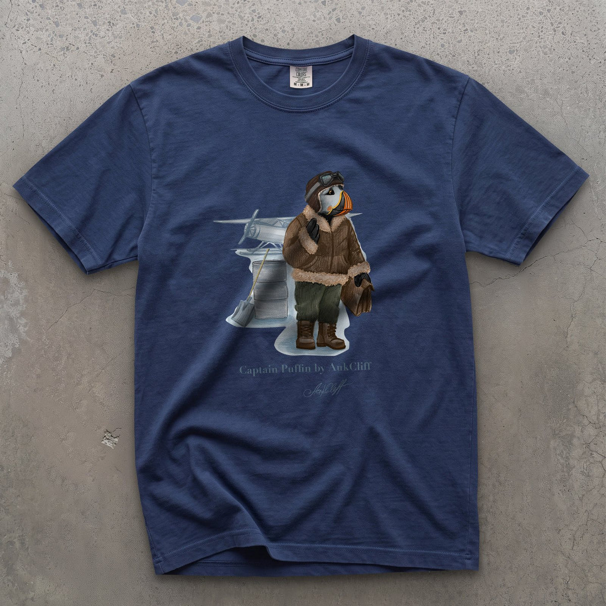 Captain Puffin Arctic Bush Pilot T-shirt