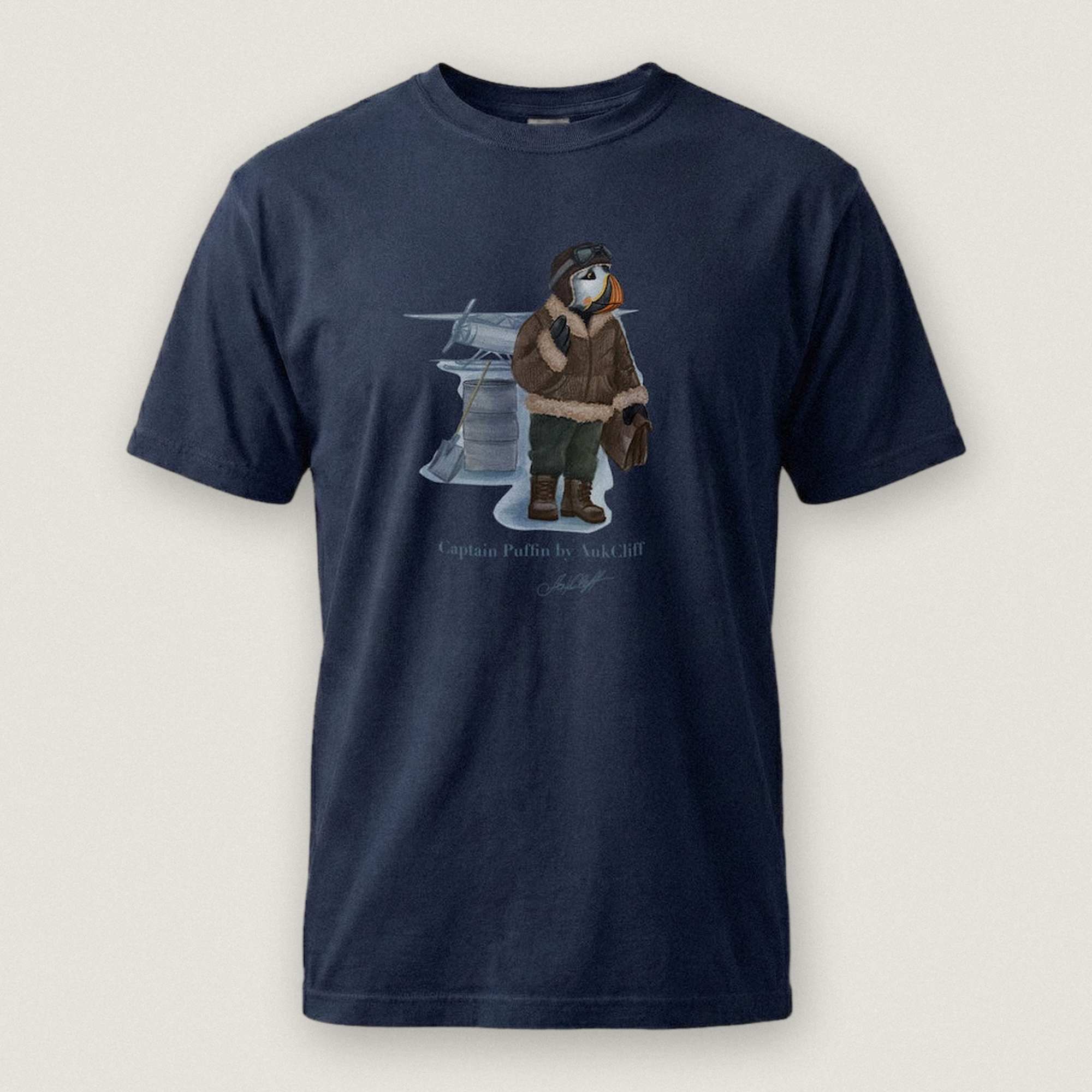 Captain Puffin Arctic Bush Pilot T-shirt