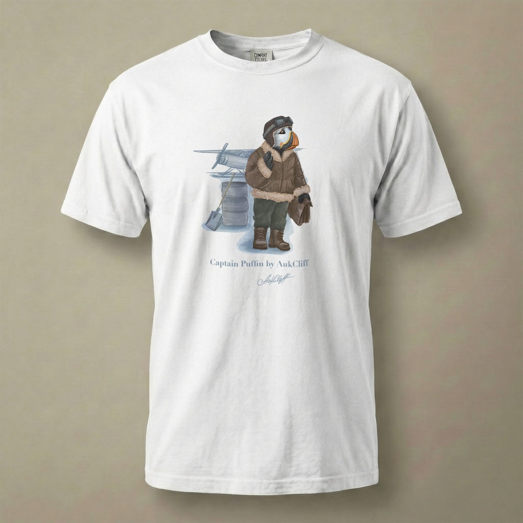 Captain Puffin Arctic Bush Pilot T-shirt