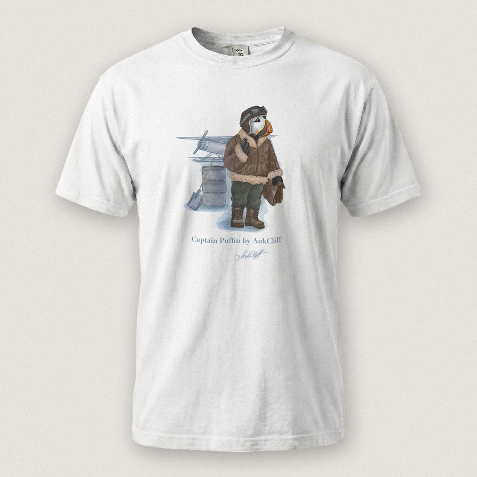 Captain Puffin Arctic Bush Pilot T-shirt