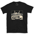 Stripped Back to Bold Ink, Windscreen View design on a Black Gildan Softstyle t-shirt