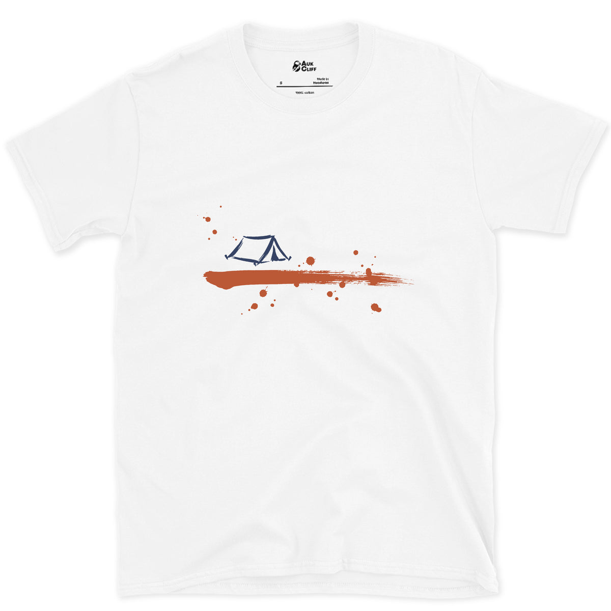 Camp Before Dark design on a White Gildan Softstyle t-shirt