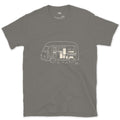 Van Build Cut Away, Tanks and All design on a Charcoal Gildan Softstyle t-shirt
