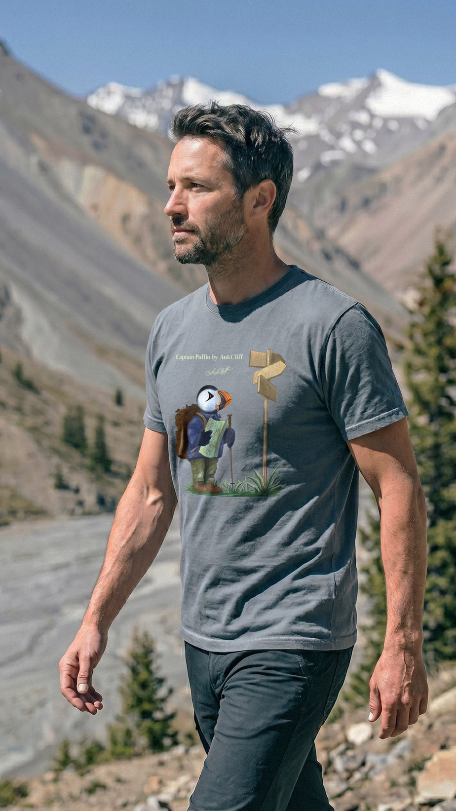 Captain Puffin Hiker T-Shirt