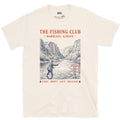 Barbless Always, River Club Terms design on a Natural Gildan Softstyle t-shirt