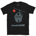 Two Riders, the Quiet Minute Before the Run design on a Black Gildan Softstyle t-shirt