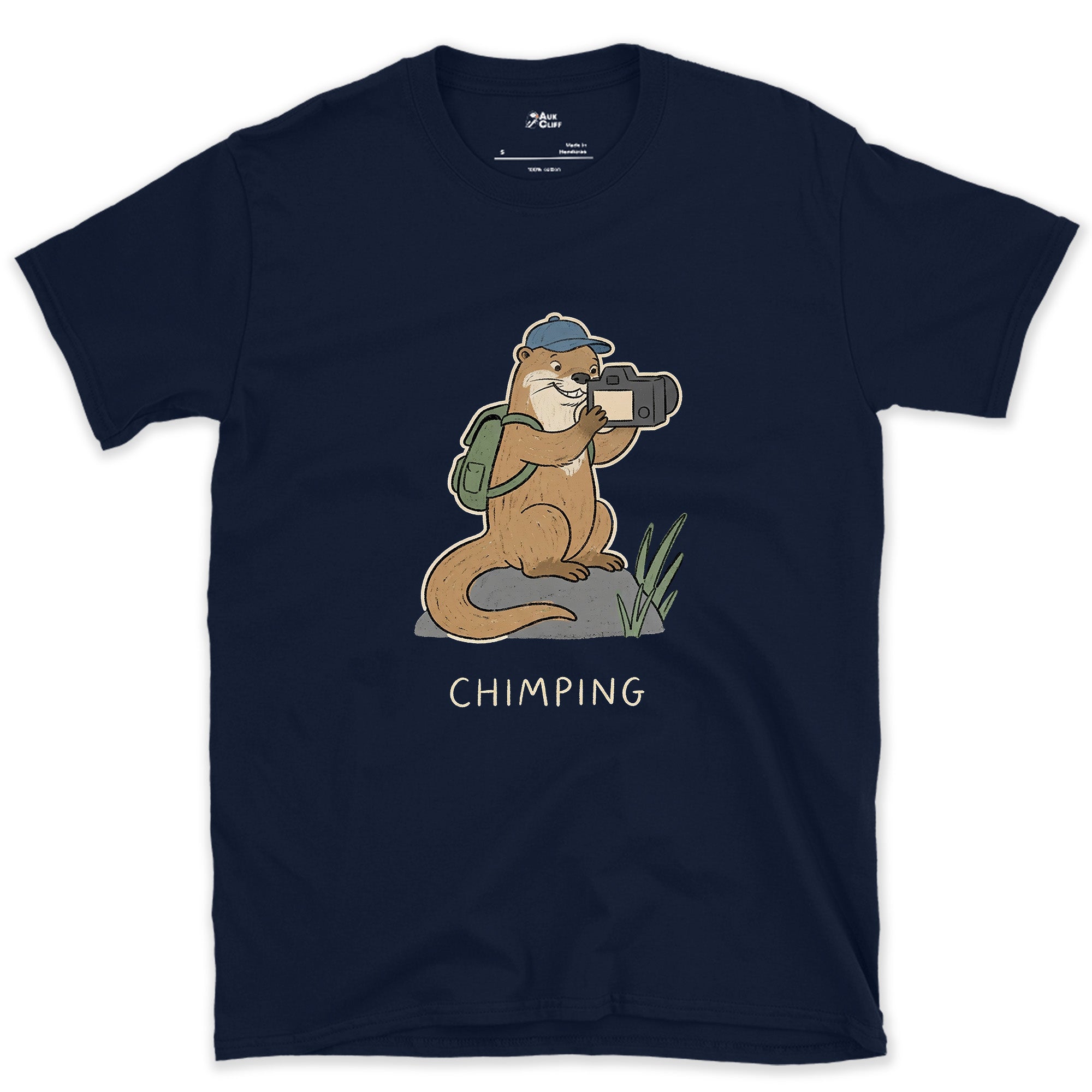 The Otter Reviews Every Single Frame design on a Navy Gildan Softstyle t-shirt